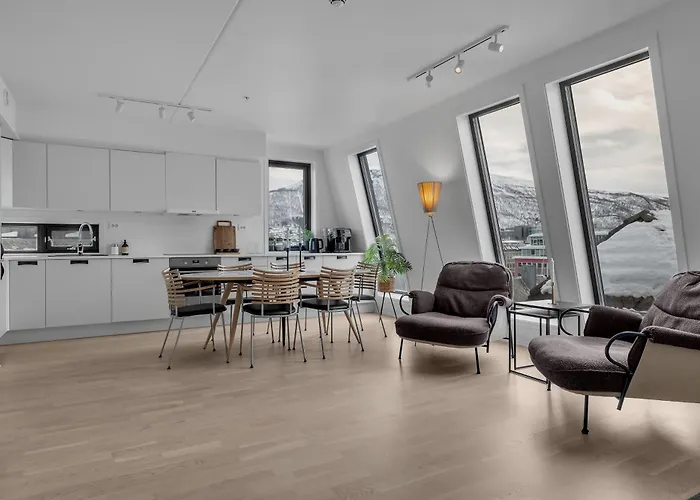 公寓 Northstay - Skyline L Penthouse L Center 特罗姆瑟