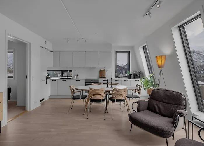 公寓 Northstay - Skyline L Penthouse L Center 特罗姆瑟
